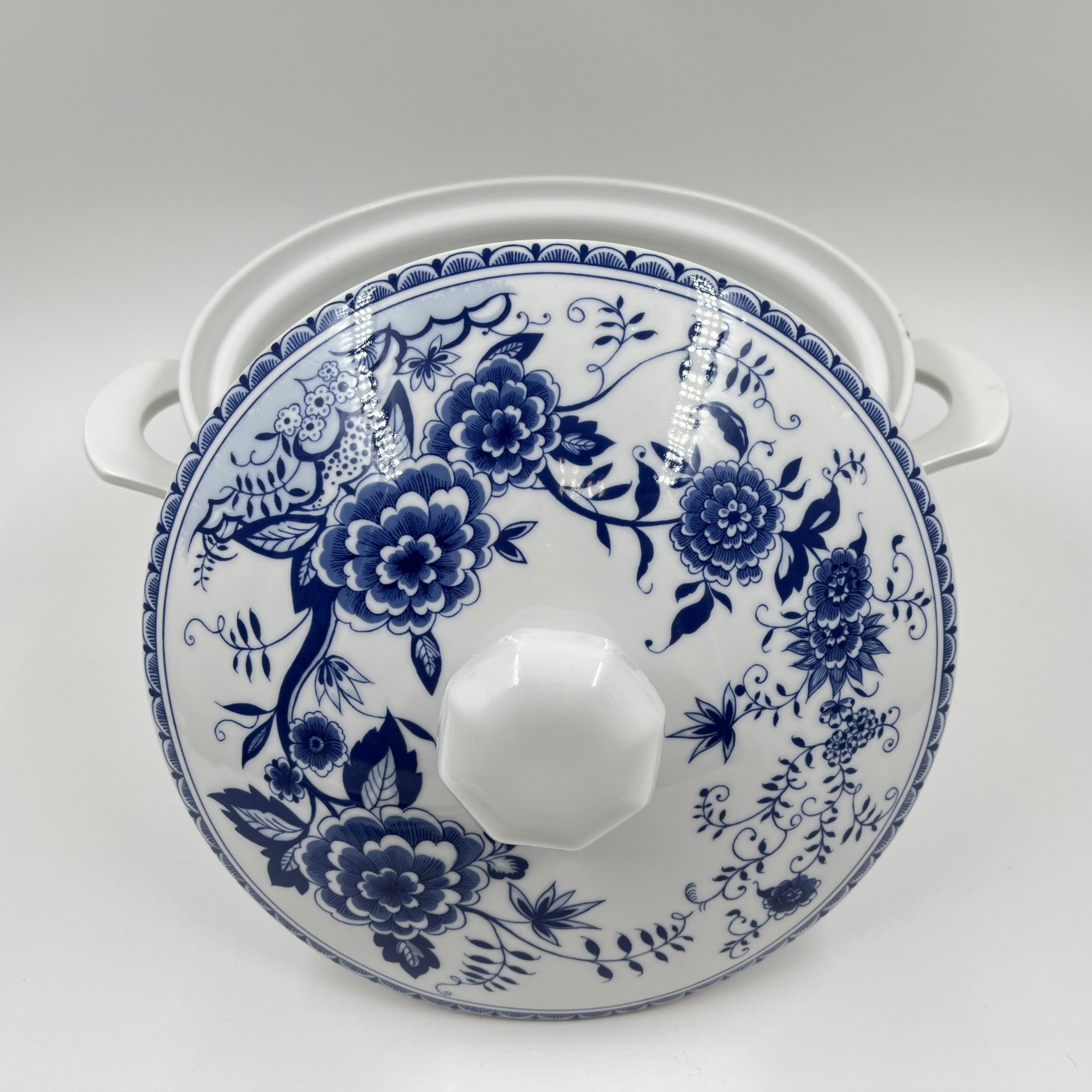 Супница с цветочным декором, фарфор, деколь, Kahla, Германия, 1960-1980 гг., Kahla