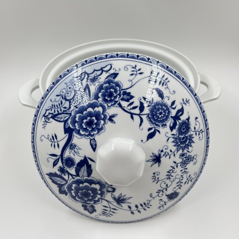 Супница с цветочным декором, фарфор, деколь, Kahla, Германия, 1960-1980 гг., Kahla