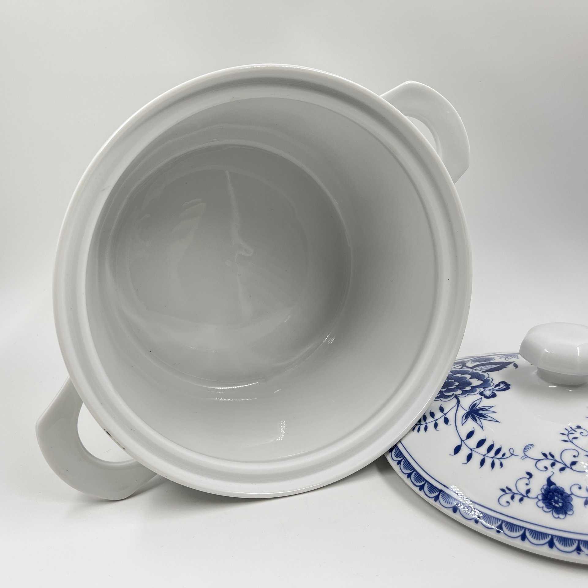 Супница с цветочным декором, фарфор, деколь, Kahla, Германия, 1960-1980 гг., Kahla