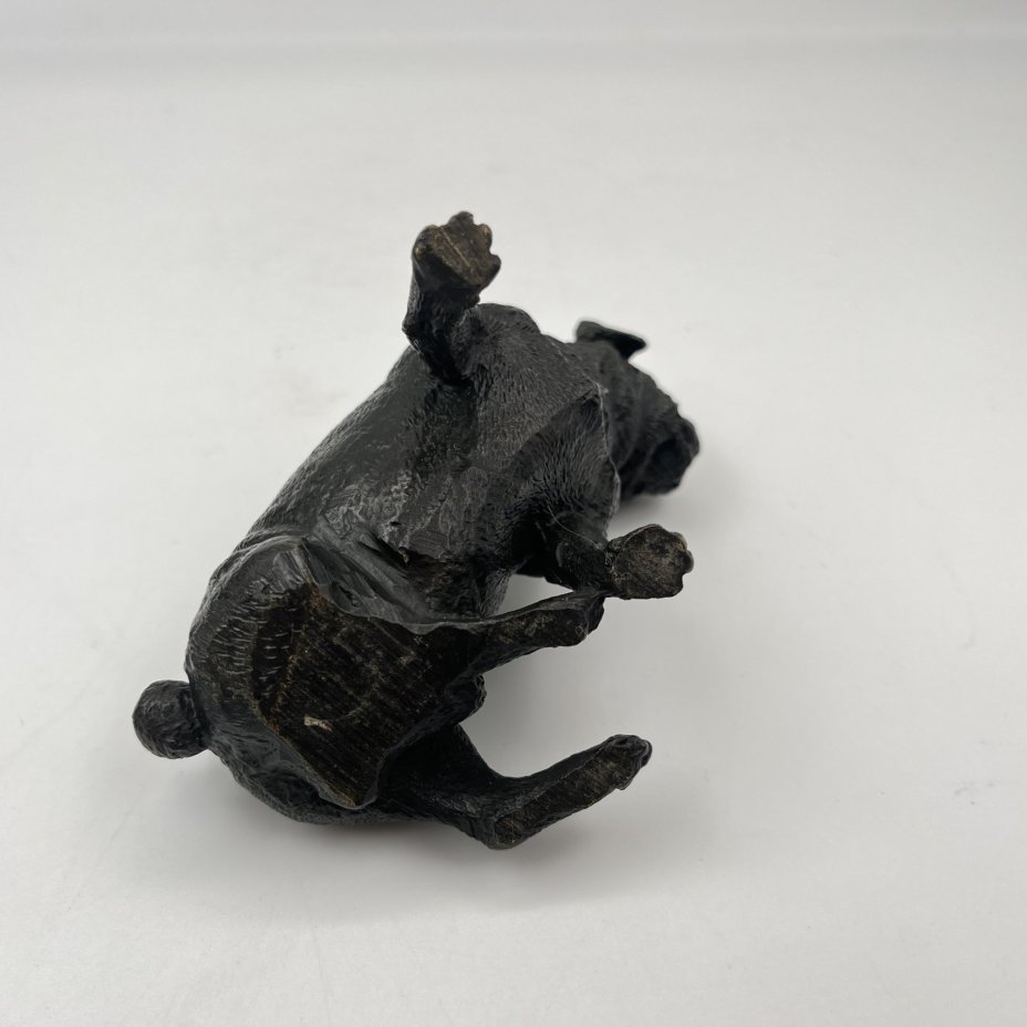 Статуэтка "Мопс", бронза, крашение, Западная Европа, 1960-1990 гг.