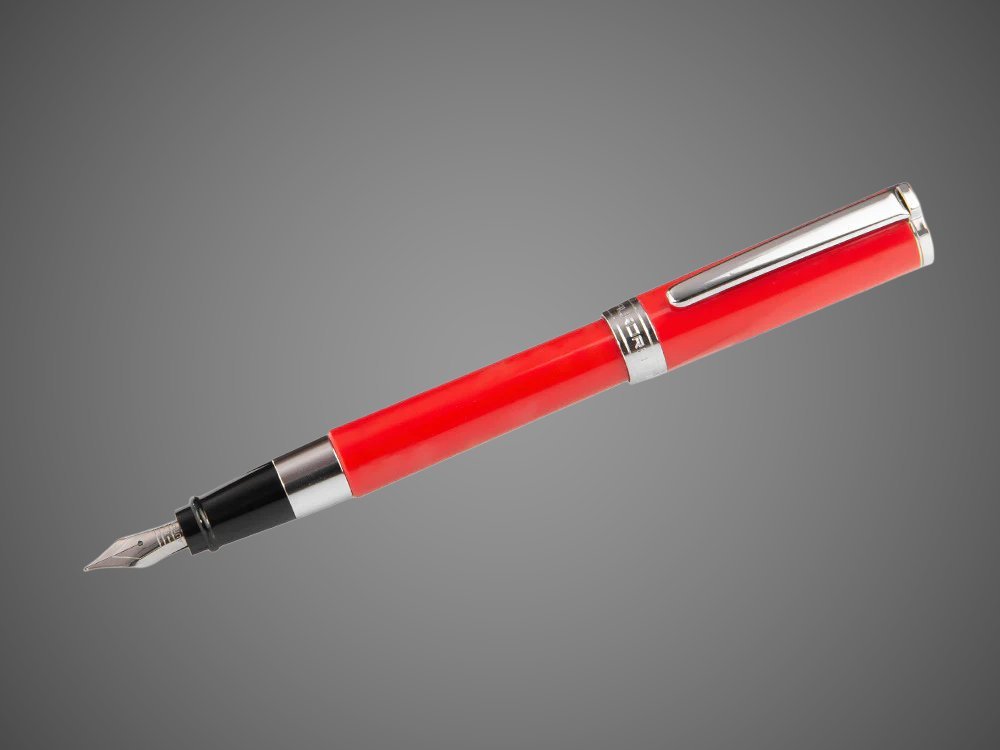 Перьевая ручка Aurora TU Resin Red CT, перо - F, в подарочной коробке, Лаки и смолы: смола, сталь