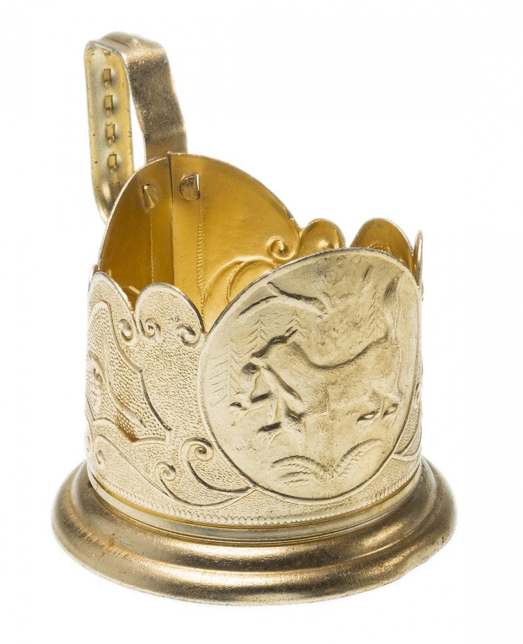 Подстаканник "Добыча", алюминий, Иркутский опытный завод "Эталон", г. Иркутск, СССР, 1970-1980 гг.
