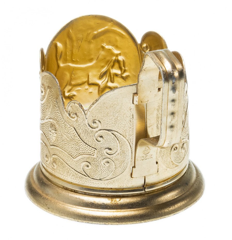 Подстаканник "Добыча", алюминий, Иркутский опытный завод "Эталон", г. Иркутск, СССР, 1970-1980 гг.