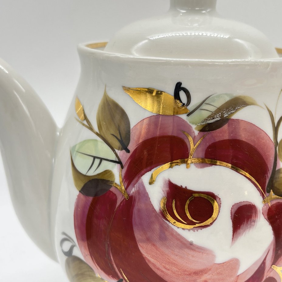 Чайник заварочный с расписным цветочным декором