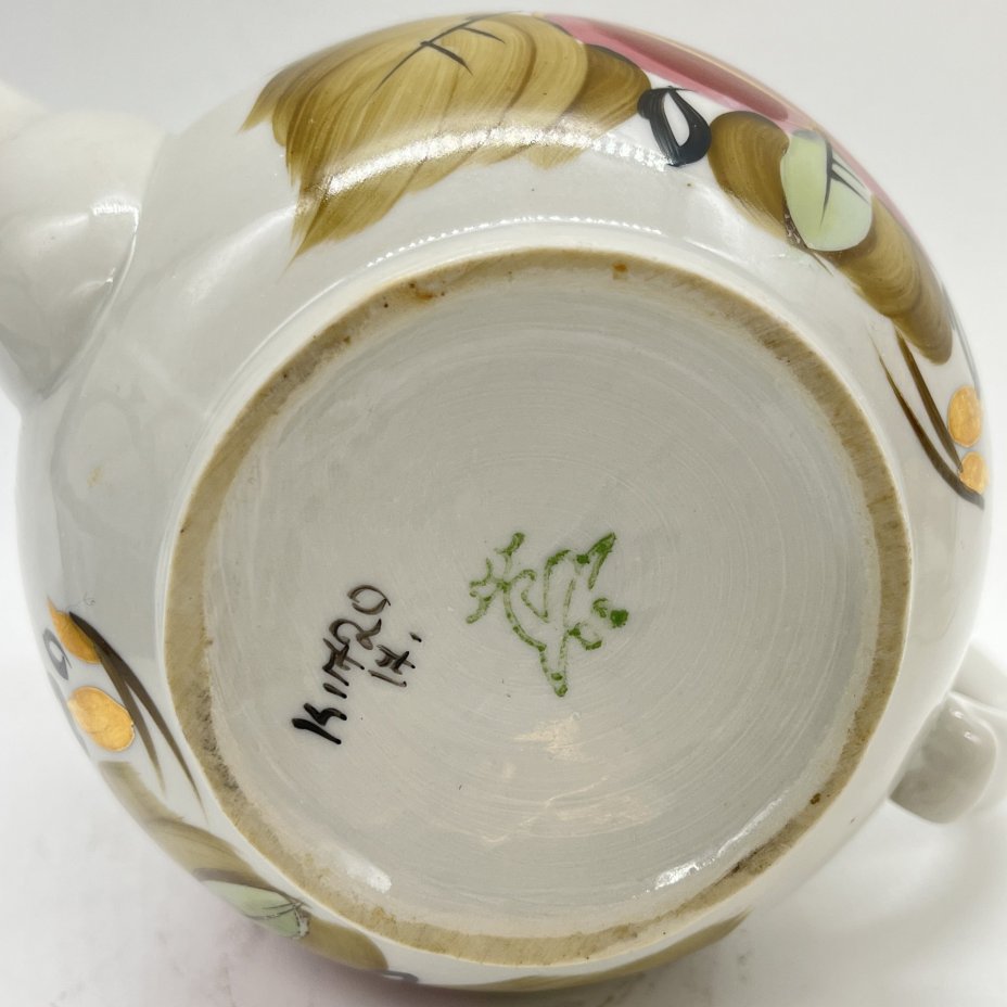 Чайник заварочный с расписным цветочным декором