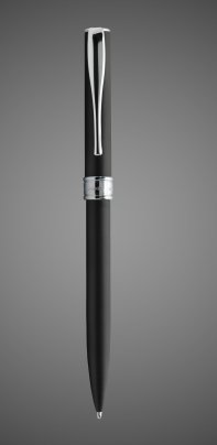 Шариковая ручка Aurora Magellano Big Black CT, в подарочной коробке, Лаки и смолы: смола эпоксидная, хром