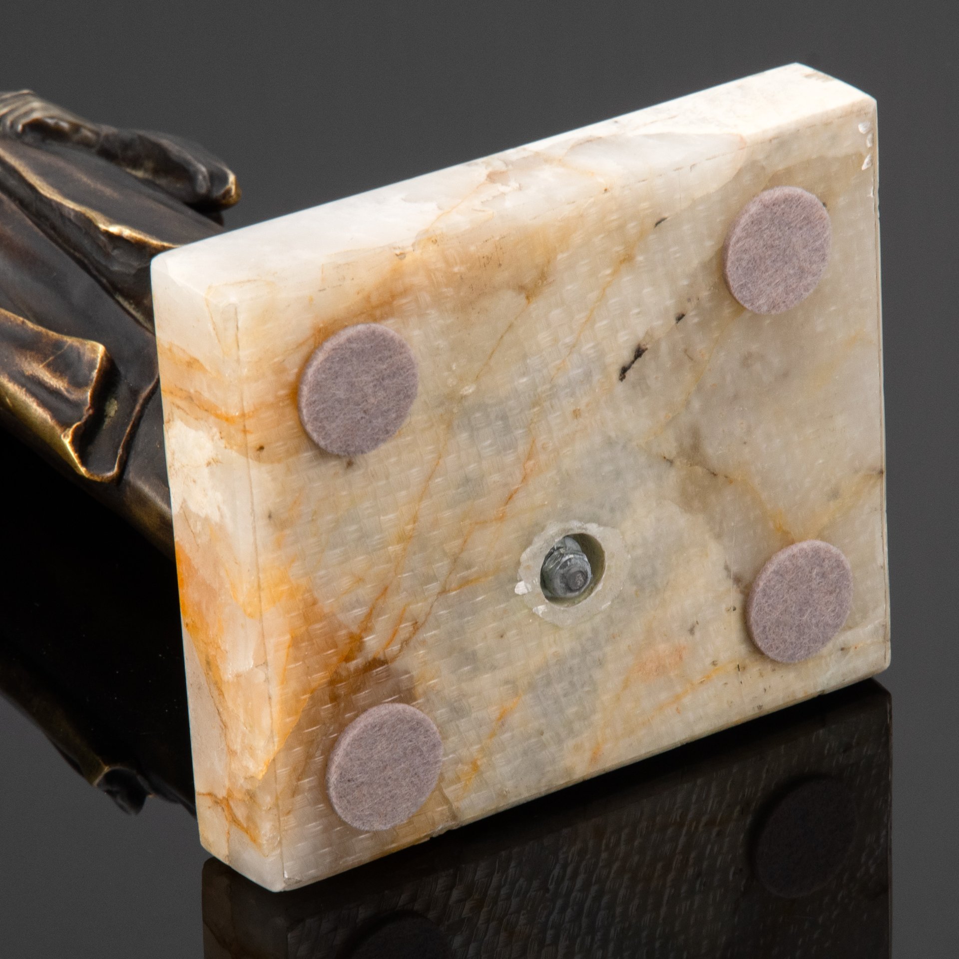 Скульптура "Данте с книгой", автор Else von Beck (1888-1925), бронза, камень, Франция, 1930-1960 гг.