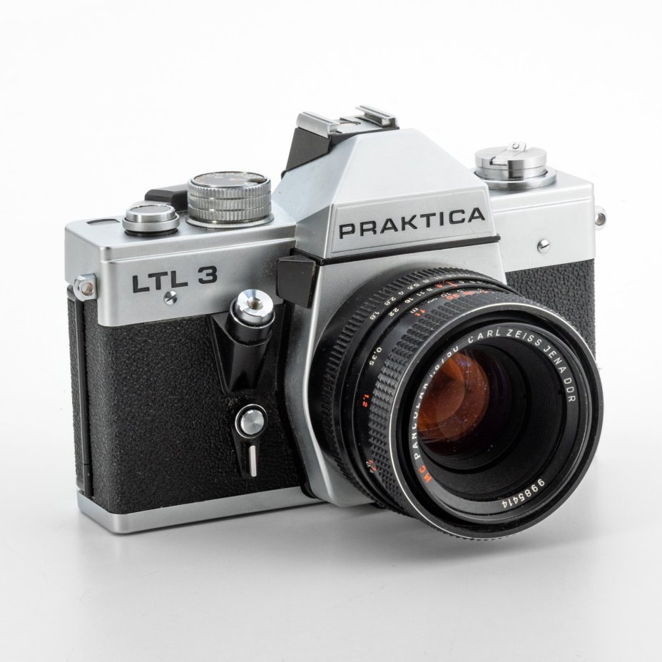 Фотоаппарат "Praktica LTL 3" с объективом "Pancolar", металл, кожа, стекло, пластик, Pentacon, ГДР, 1978-1984 гг., Pentacon