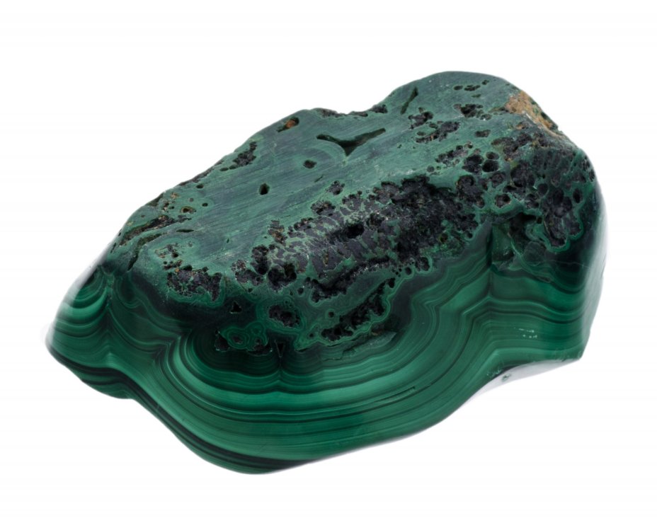 Пепельница, малахит, шлифовка, СССР, 1960-1980 гг.