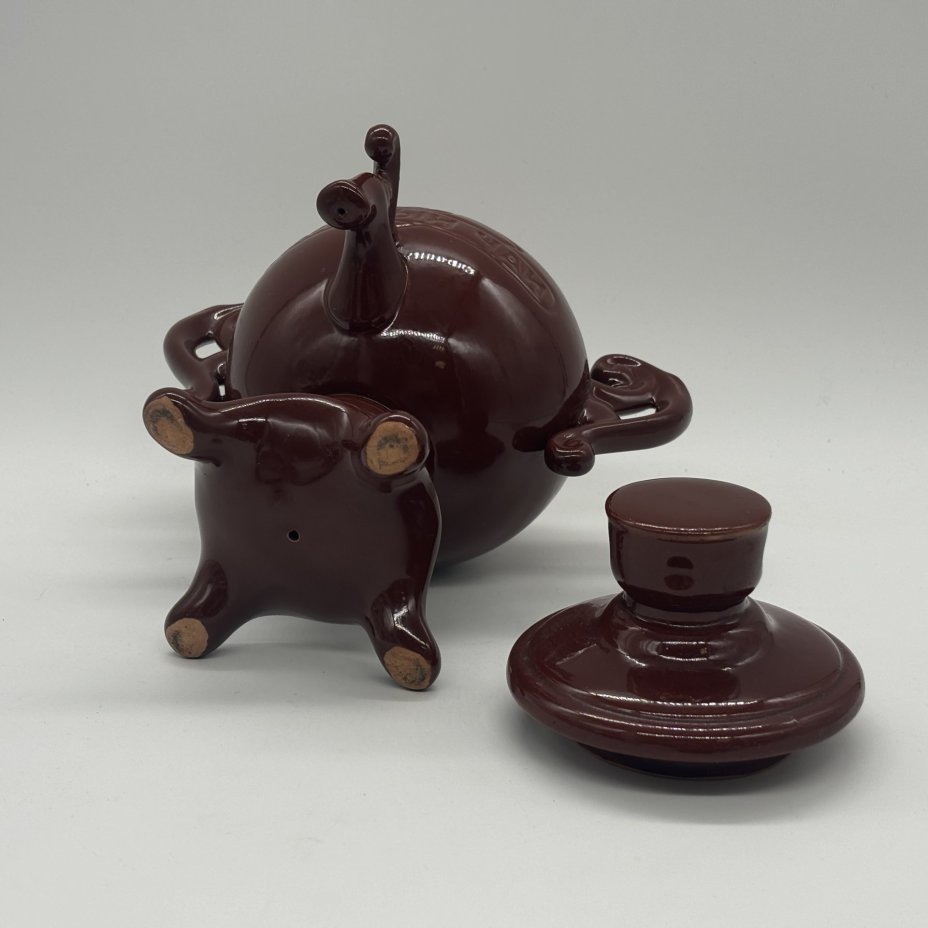 Чайница "Самовар", керамика, Российская Федерация, 1990-2000 гг.