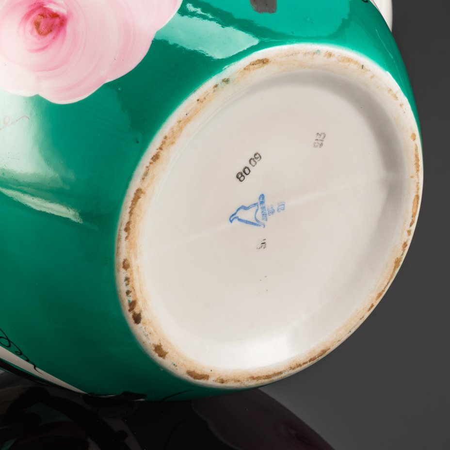 Чайник доливной (трактирный) "Нарядный", автор Яснецов В.К., фарфор, роспись, золочение, Дулевский фарфоровый завод (Дулёво), СССР, 1968-1991 гг.