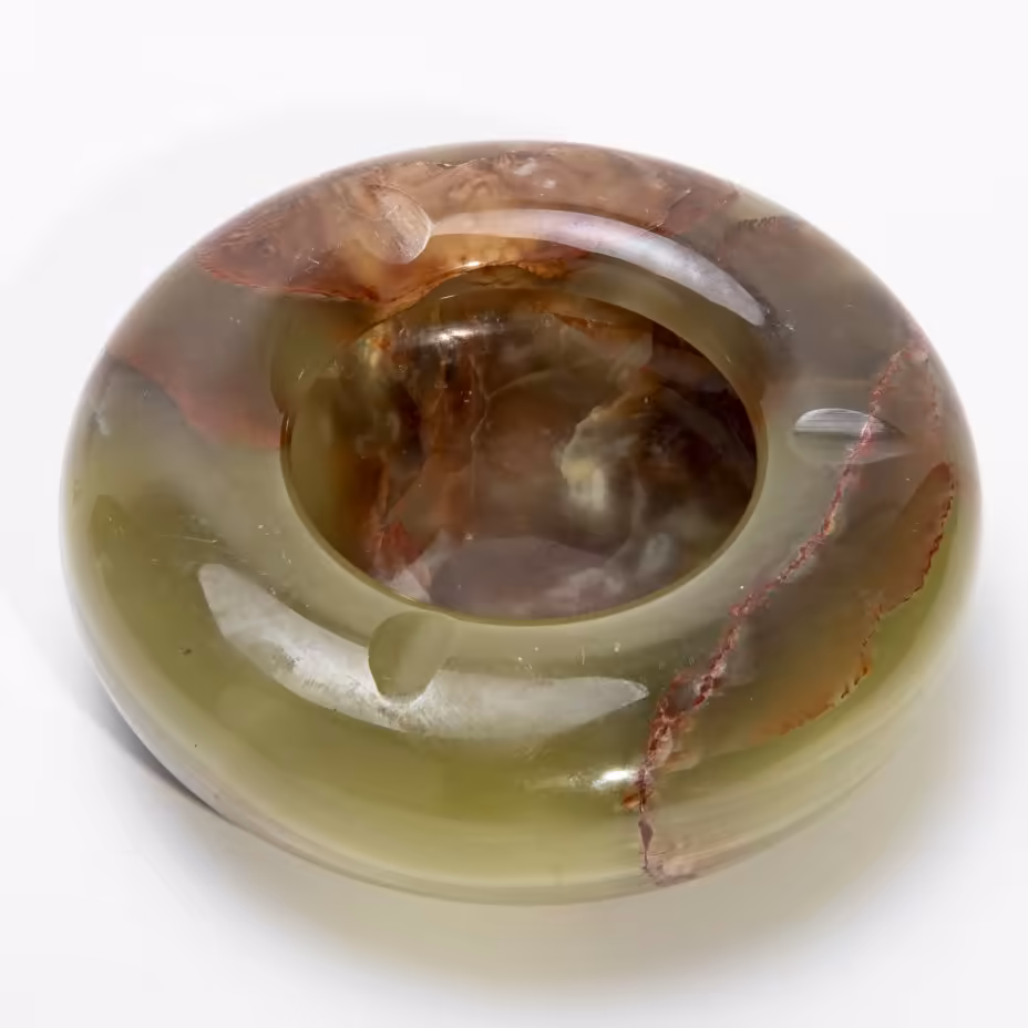 Пепельница из оникса, камень, Индия, 1960-1990 гг.