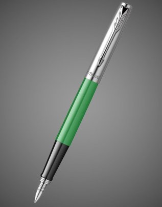Перьевая ручка Parker Jotter, цветOriginals Green CT, цвет чернил синий/черный, толщина линии M, В БЛИСТЕРЕ, Металлы: нержавеющая сталь, пластик