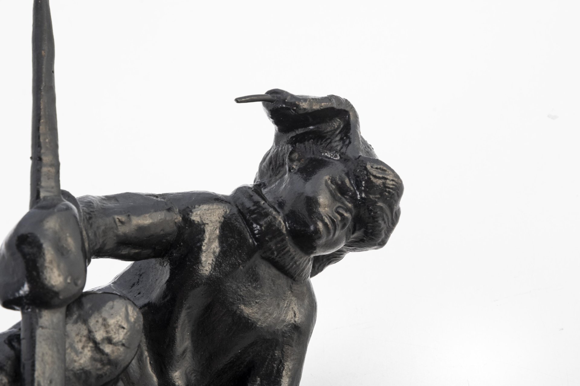 Статуэтка "Юный хоккеист", скульптор А.В. Чиркин, СССР, 1975 г., Каслинский чугунолитейный завод (Касли)