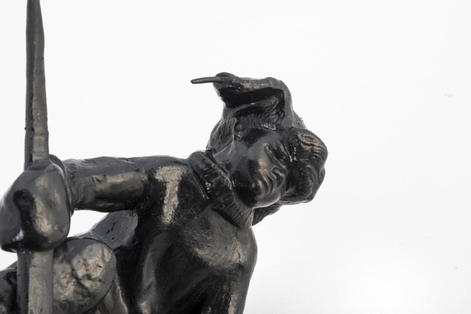 Статуэтка "Юный хоккеист", скульптор А.В. Чиркин, СССР, 1975 г., Каслинский чугунолитейный завод (Касли)
