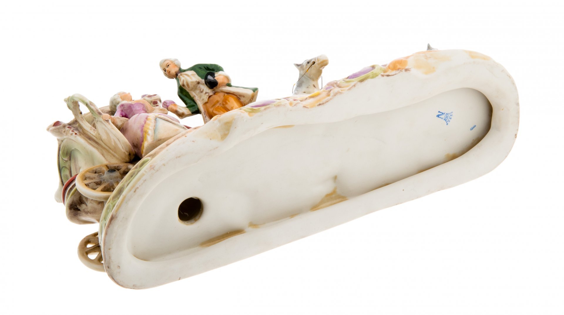 Статуэтка "Экипаж", фарфор, роспись, мануфактура "Sandizell Porcelain", Германия, 1950-1970 гг., Sandizell Porzellan