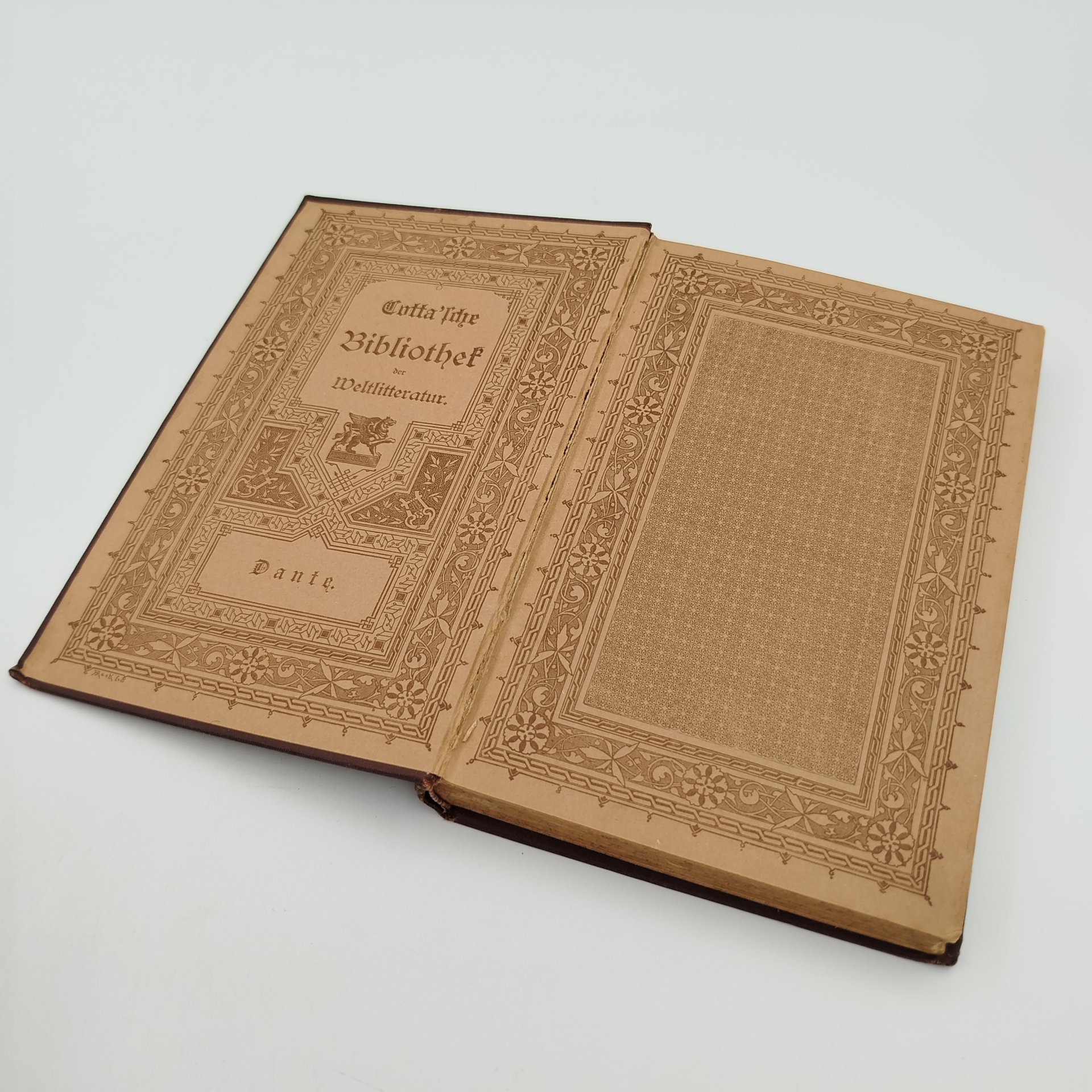 Dante Alighieri «Göttliche Komödie. Das Paradies» из серии «Cotta'sche Bibliothek der Weltliteratur», Stuttgart, Cotta, Gebrüder Kröner