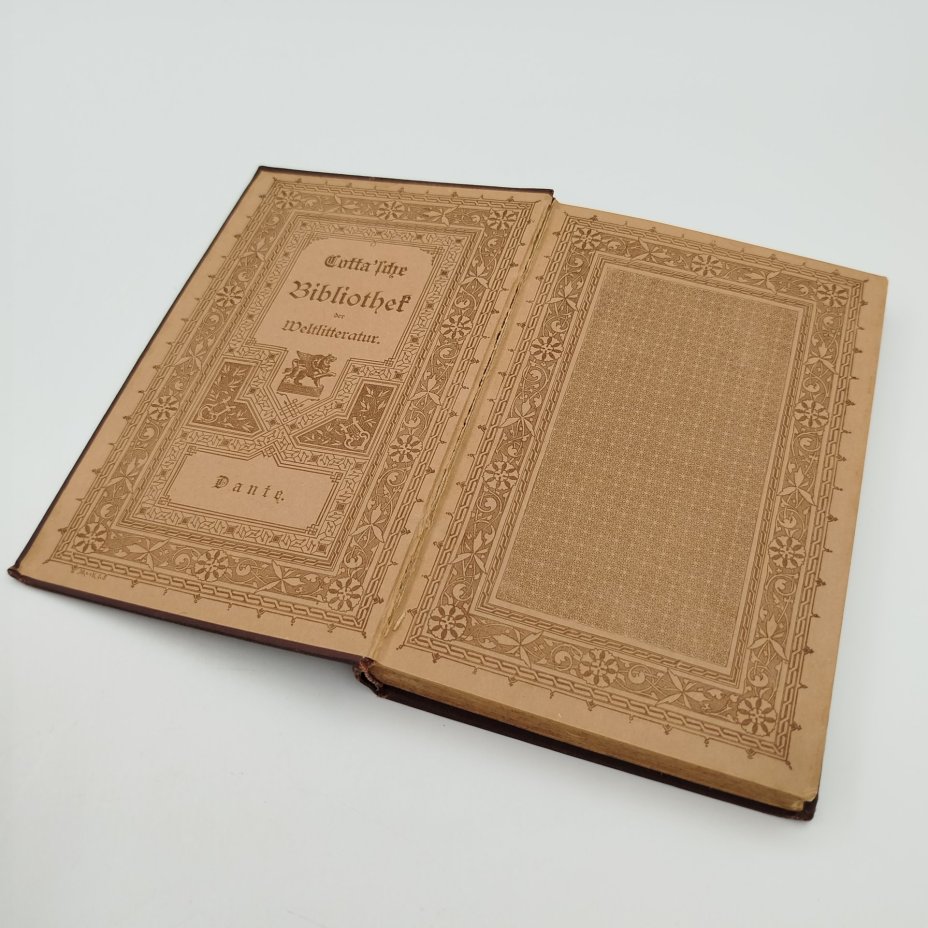 Dante Alighieri «Göttliche Komödie. Das Paradies» из серии «Cotta'sche Bibliothek der Weltliteratur», Stuttgart, Cotta, Gebrüder Kröner