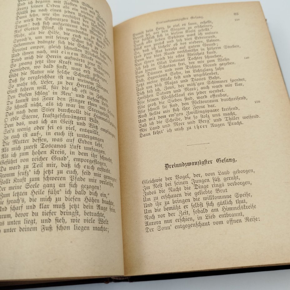 Dante Alighieri «Göttliche Komödie. Das Paradies» из серии «Cotta'sche Bibliothek der Weltliteratur», Stuttgart, Cotta, Gebrüder Kröner