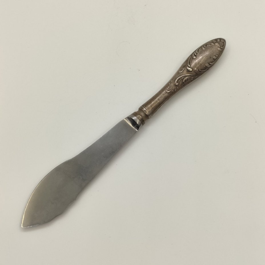 Нож для рыбы "Горький", мНЦ (медь-никель-цинк), нержавеющая сталь, Кольчугинский завод цветных металлов, СССР, 1932-1950 гг.