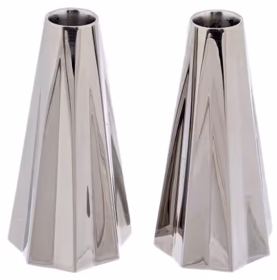 Подсвечники парные, полированная нержавеющая сталь, компания "Georg Jensen", Дания, 2000-2018 гг.