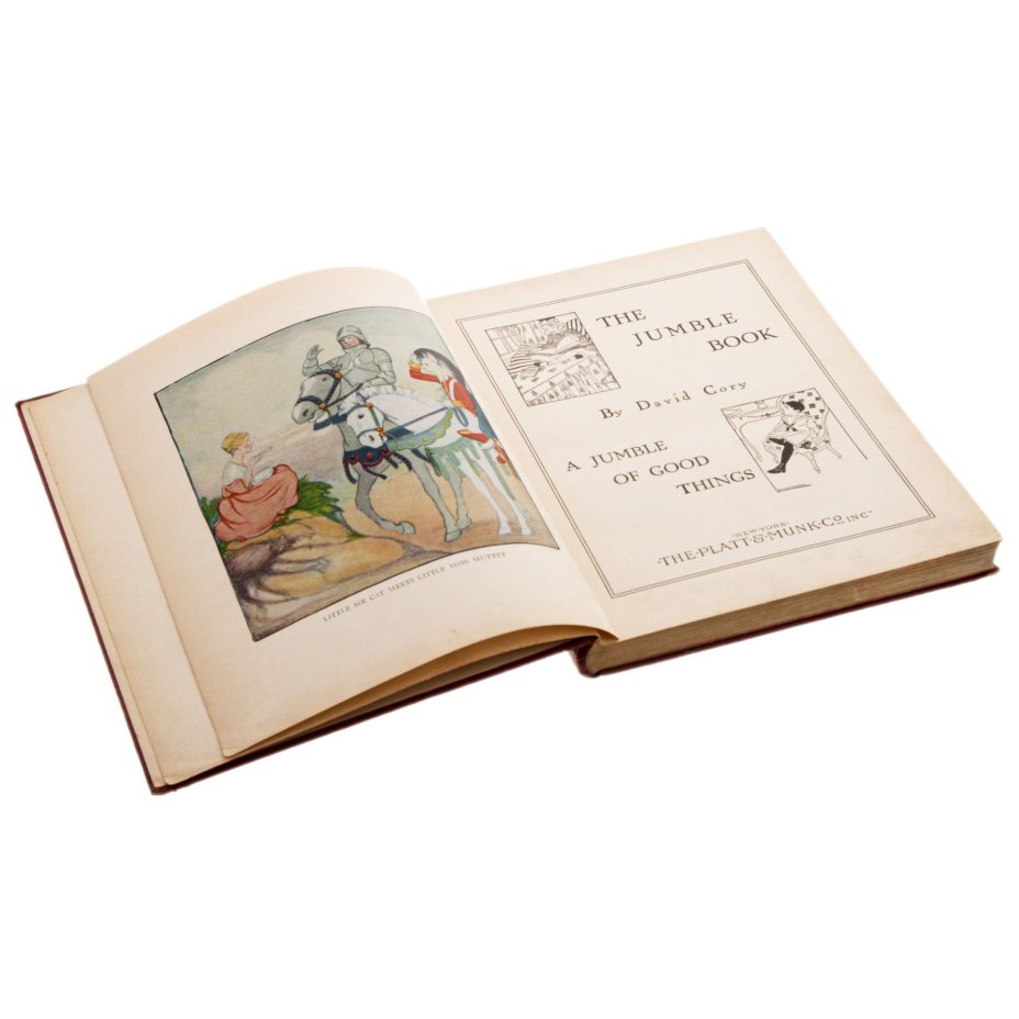 David Cory "The Jumble Book" (сборник сказочных историй на английском языке), бумага, печать, Издательство «The Platt & Munk Co.», США, 1929 г., Издательство «The Platt & Munk Co.»