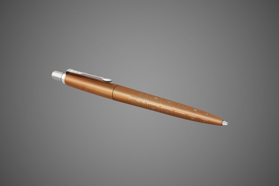 Ручка шариковая Parker "Jotter Rome Bronze CT" стержень: M, цвет чернил: blue, в подарочной упаковке., Лаки и смолы: лак, нержавеющая сталь