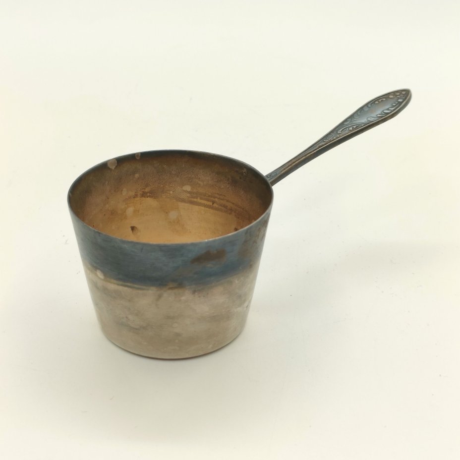 Кокотница для жульена "Пламя", мНЦ (медь-никель-цинк), Кольчугинский завод цветных металлов, СССР, 1962-1991 гг.