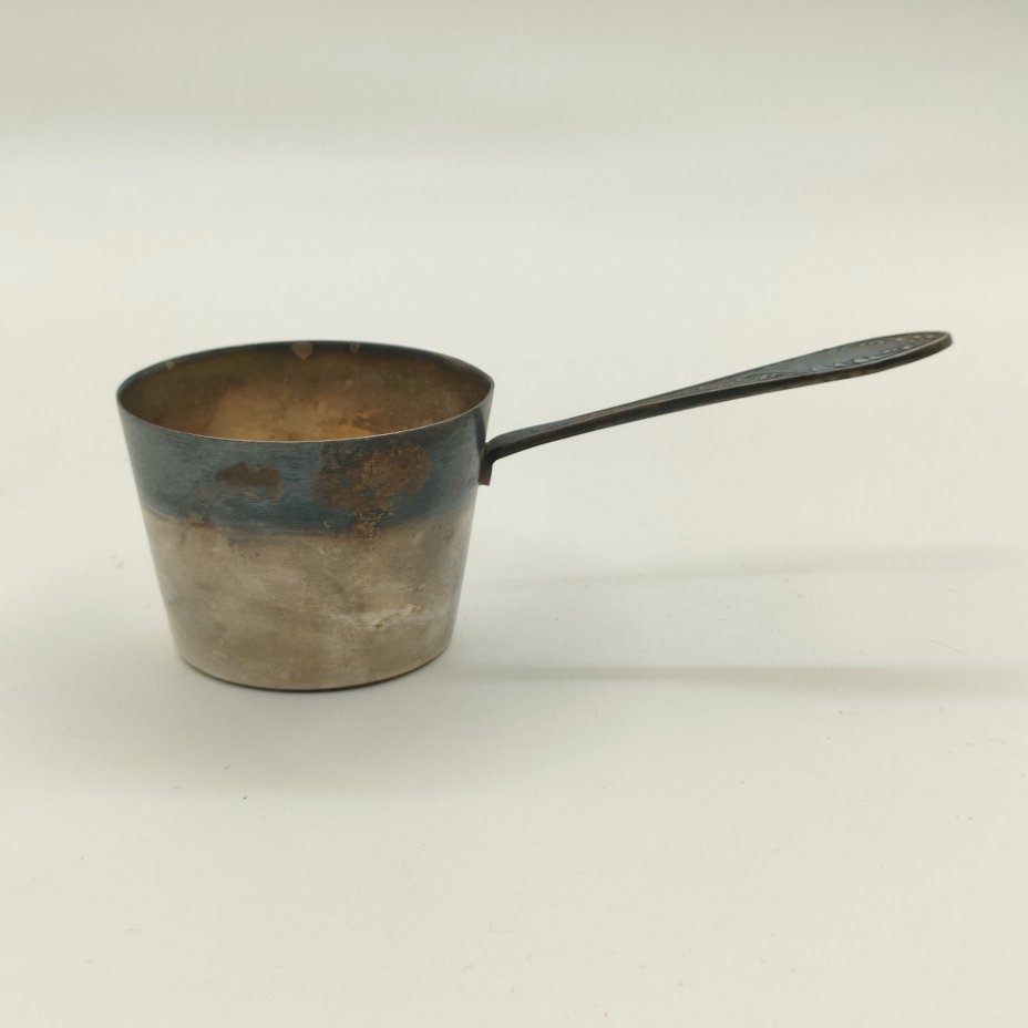 Кокотница для жульена "Пламя", мНЦ (медь-никель-цинк), Кольчугинский завод цветных металлов, СССР, 1962-1991 гг.