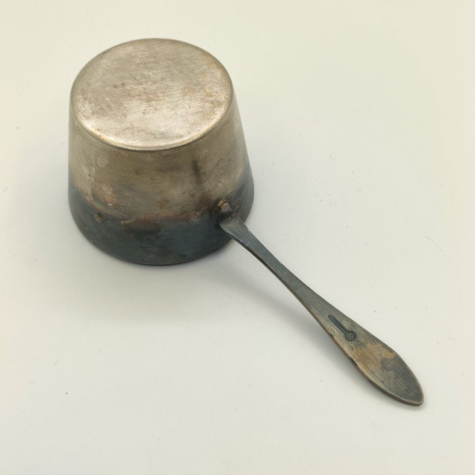 Кокотница для жульена "Пламя", мНЦ (медь-никель-цинк), Кольчугинский завод цветных металлов, СССР, 1962-1991 гг.