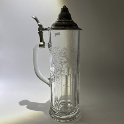 Кружка пивная с крышкой "Карта мира"