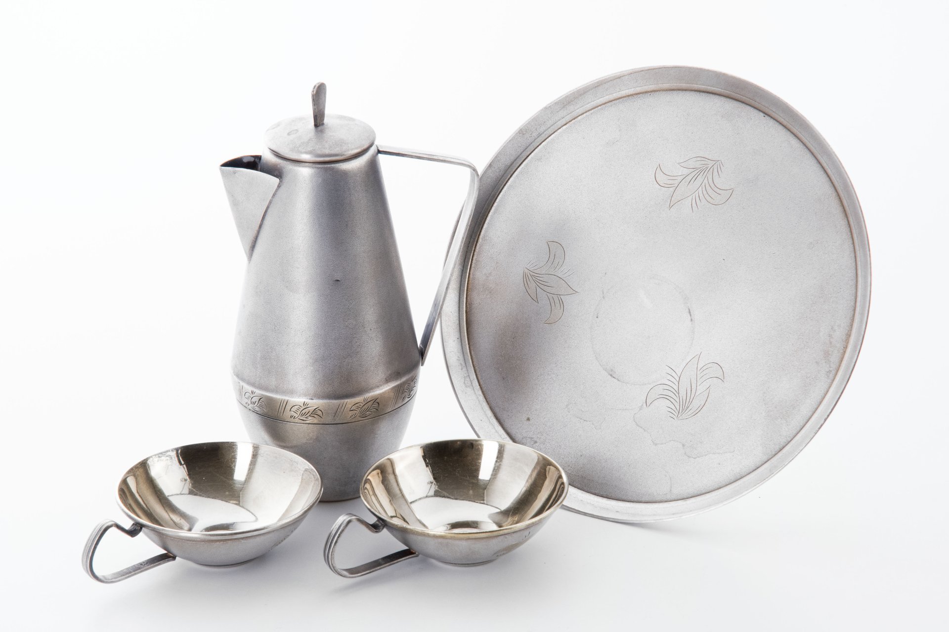 Набор кофейный на 2 персоны (4 предмета), Мстерская художественная фабрика  «Ювелир»