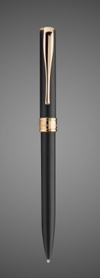 Шариковая ручка Aurora Magellano Black GT, в подарочной коробке, Металлы: золото, смола эпоксидная