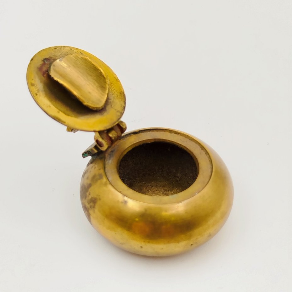 Пепельница карманная, латунь, Индия, 1950-1980 гг.