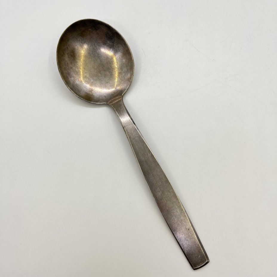 Ложка сервировочная (салатная), мельхиор (медь-никель), Таллинский ювелирный завод, СССР, 1970-1990 гг., Таллинский ювелирный завод