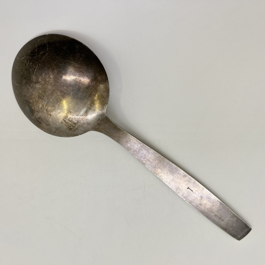 Ложка сервировочная (салатная), мельхиор (медь-никель), Таллинский ювелирный завод, СССР, 1970-1990 гг., Таллинский ювелирный завод