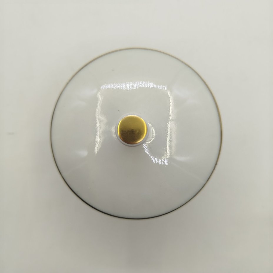 Сахарница с цветочным декором, фарфор, деколь, золочение, Freiberger Porzellan, ГДР, 1970-1990 гг.