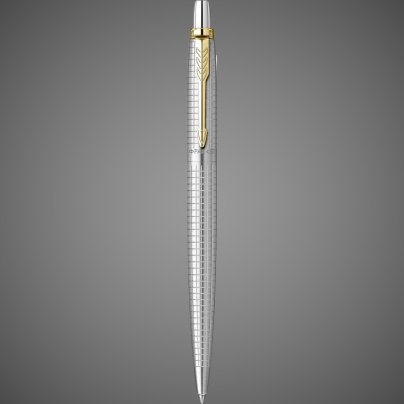 Шариковая ручка Parker "Jotter 70th Stainless Steel GT", стержень: Mblue (толщина линии 1,0мм) в подарочной коробке, Металлы: металл, нержавеющая сталь