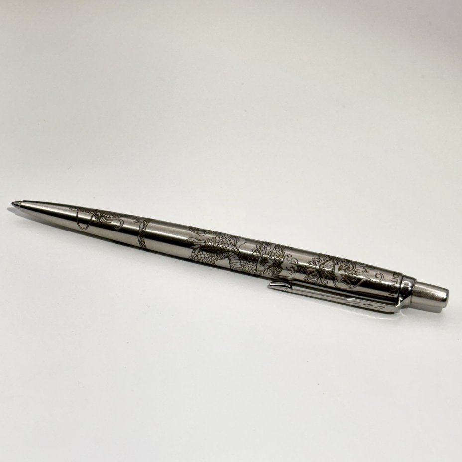 Шариковая ручка "Дракон" в коробке, Parker, нержавеющая сталь