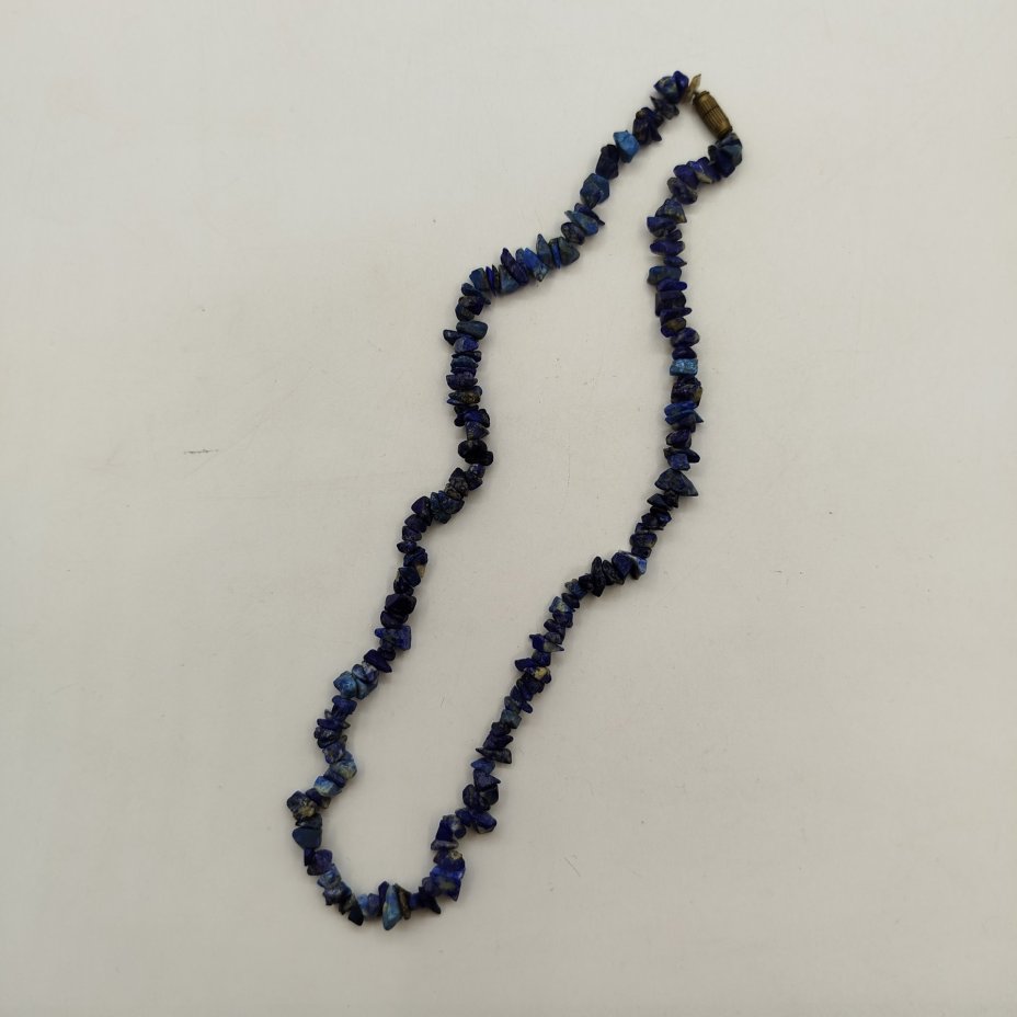 Бусы с бусинами разной формы, натуральный камень, металл, 1970-1990 гг.