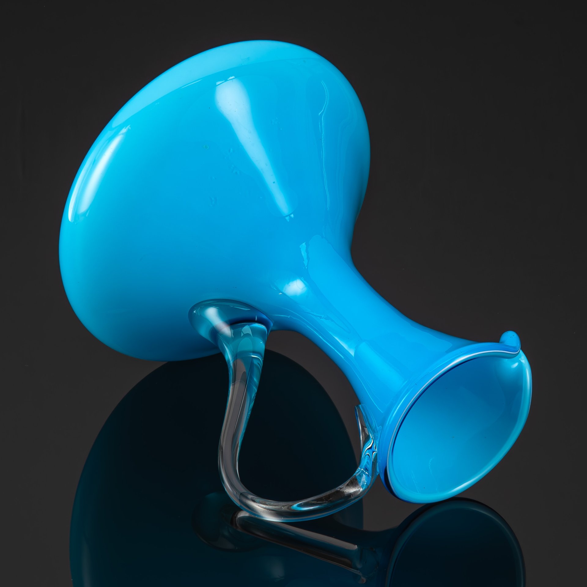 Кувшин голубого оттенка, Empoli Art Glass Opaline