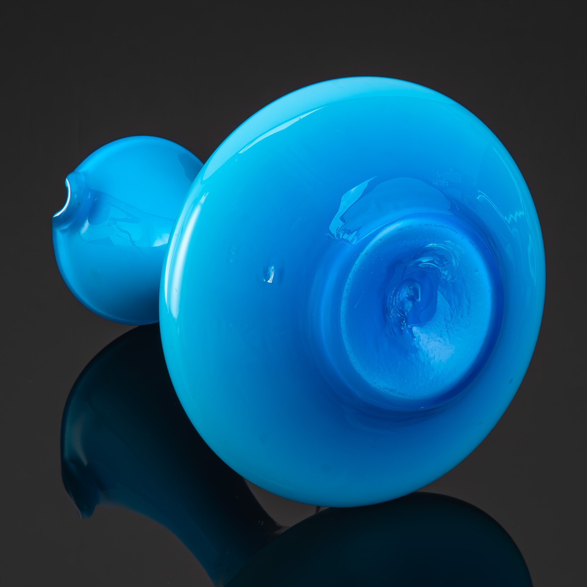 Кувшин голубого оттенка, Empoli Art Glass Opaline