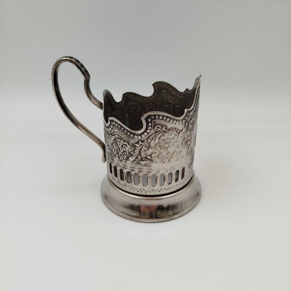 Подстаканник "Советский космос", мНЦ (медь-никель-цинк), Кольчугинский завод цветных металлов, СССР, 1960-1980 гг.