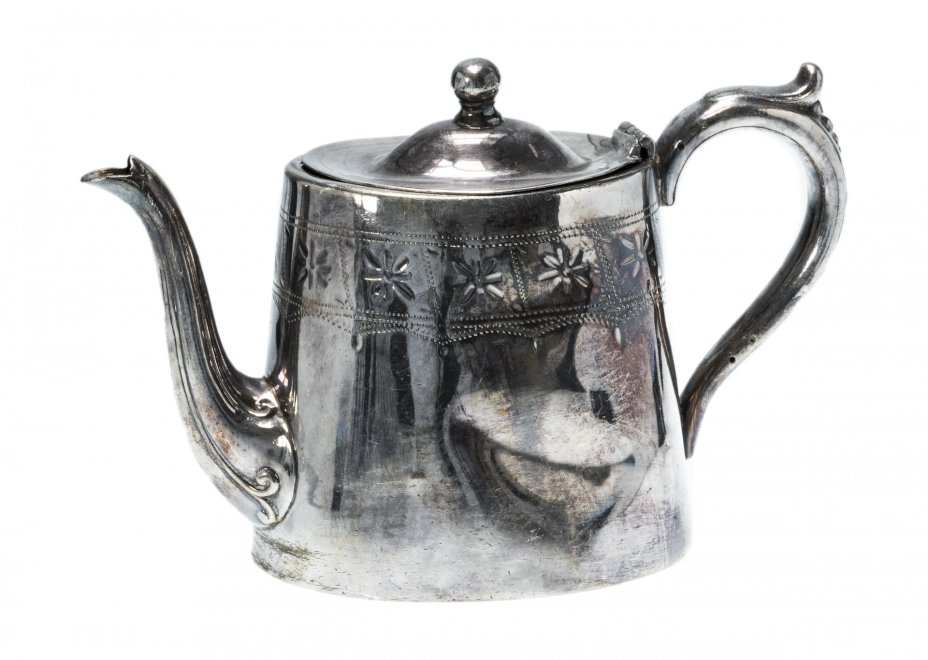 Чайник-кофейник, никель с серебрением, Великобритания, 1890-1900 гг.