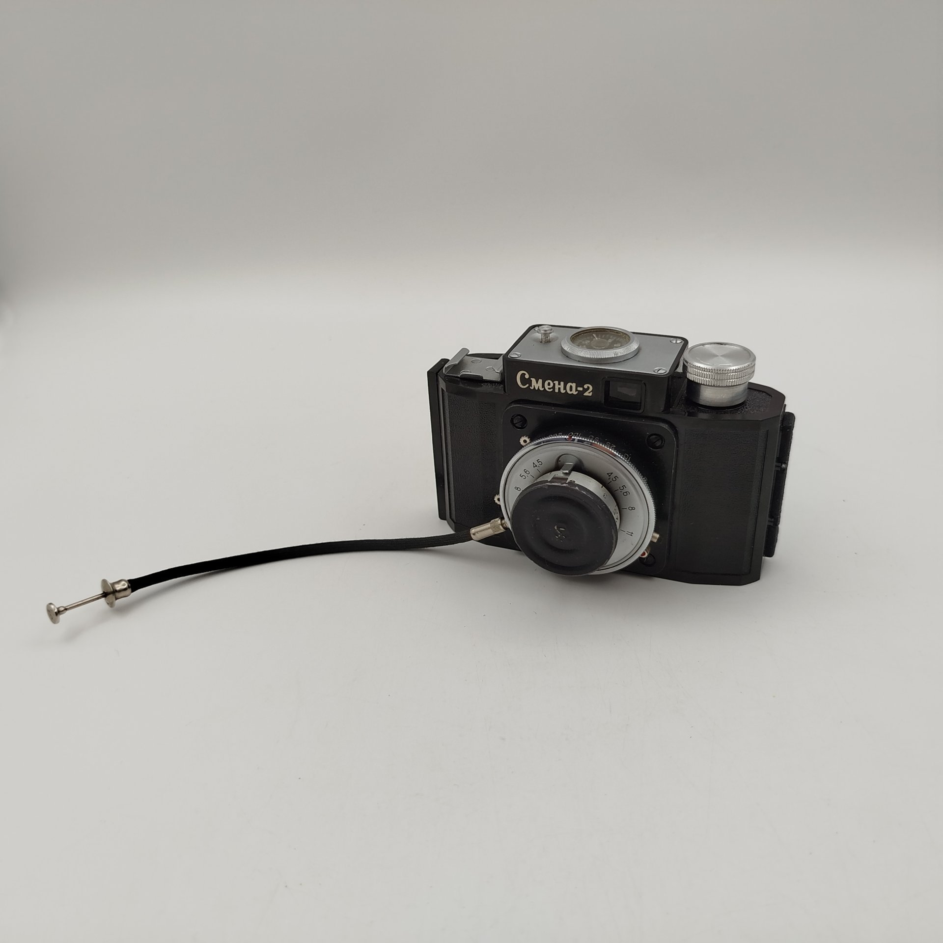 Фотоаппарат "Смена-2" в оригинальном кофре и документами, пластик, стекло, металл, кожа, Государственный оптико-механический завод имени ОГПУ (ГОМЗ), СССР, 1958-1961 гг., Государственный оптико-механический завод имени ОГПУ (ГОМЗ)