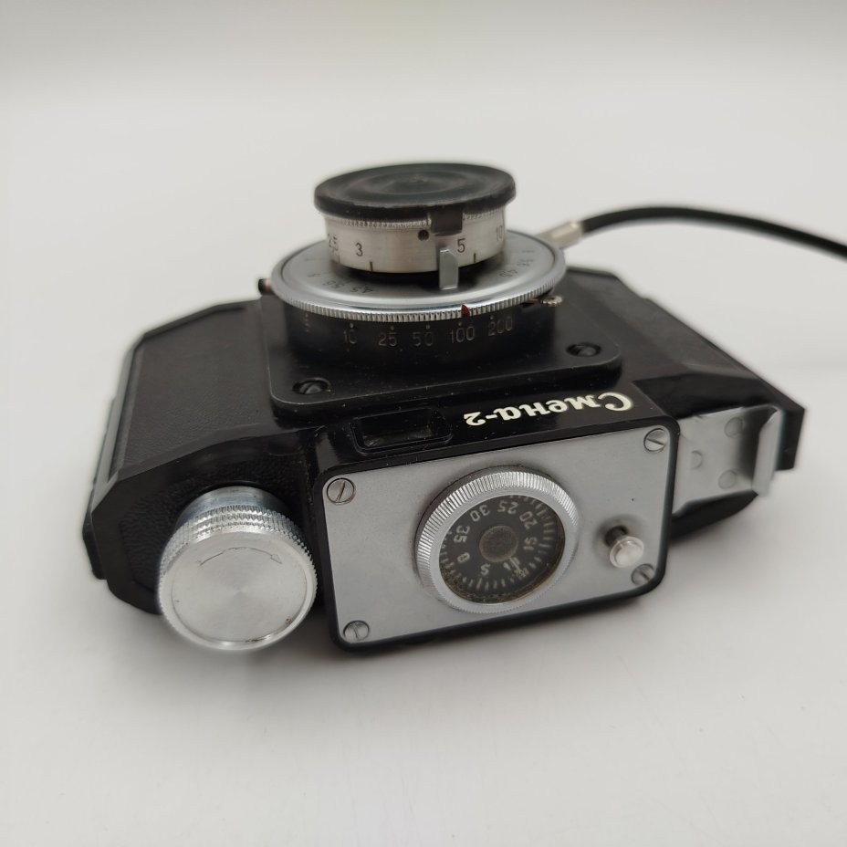 Фотоаппарат "Смена-2" в оригинальном кофре и документами, пластик, стекло, металл, кожа, Государственный оптико-механический завод имени ОГПУ (ГОМЗ), СССР, 1958-1961 гг., Государственный оптико-механический завод имени ОГПУ (ГОМЗ)