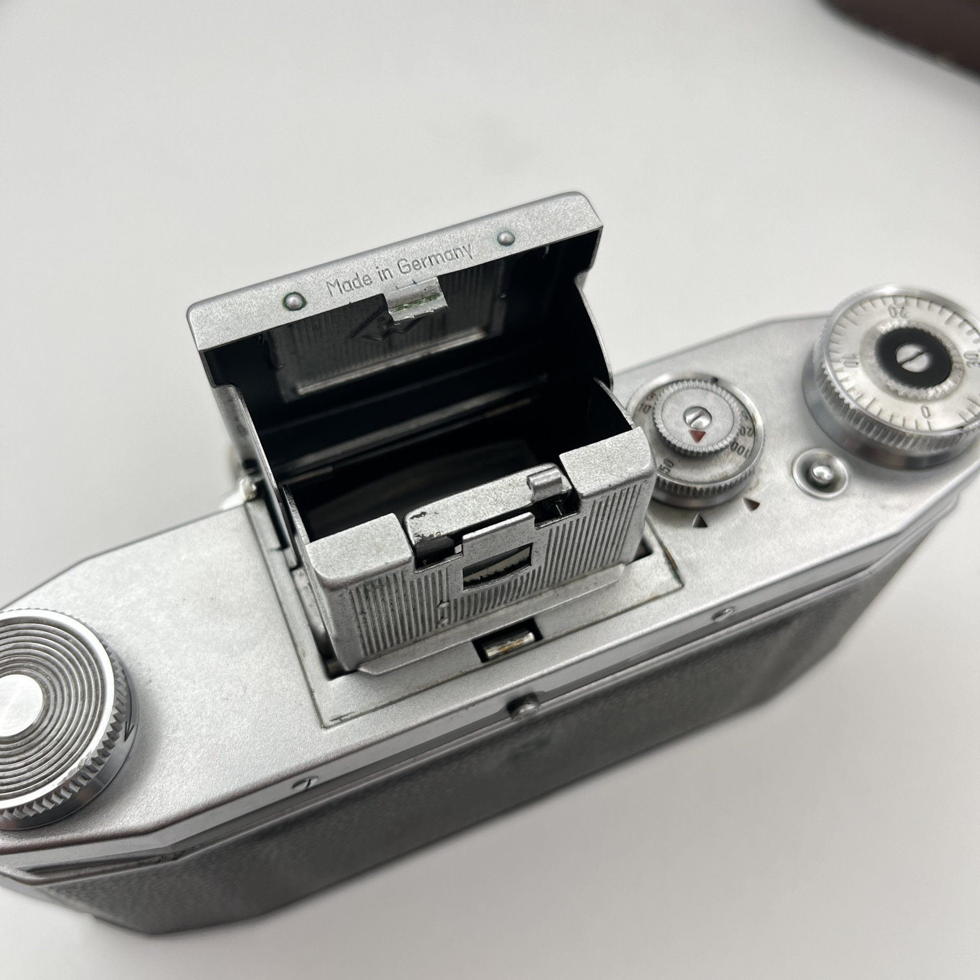 Фотоаппарат "Praktica" в оригинальном кофре, металл, пластик, кожа, ГДР, 1947-1956 гг.