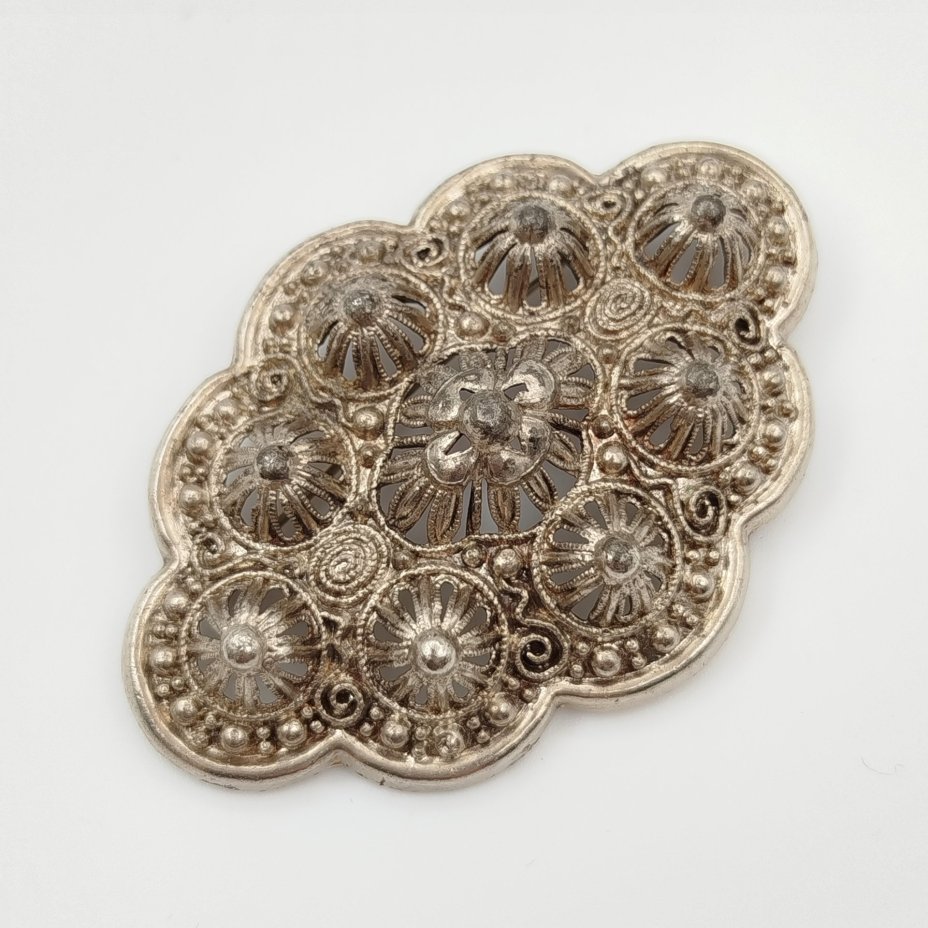 Брошь в этническом стиле, металл, США, 1950-1980 гг.