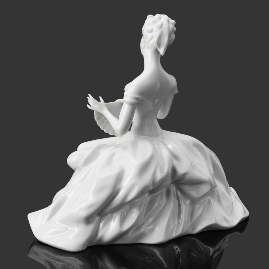Статуэтка "Дама с веером", фарфор, Wallendorf, Германия, 1963-1990 гг.