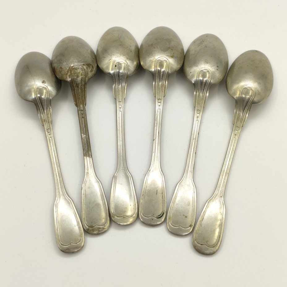 Набор чайных ложек на 6 персон, сплав металлов